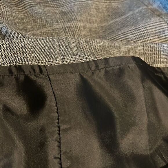 Calvin‎ Klein Black/Grey Plaid Lined Skirt Size 12 Nwot - Picture 11 of 13